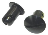 Moroso Quick Fastener - Oval Head - 7/16in x .500in - Aluminum - Black - 10 Pack thumbnail 1