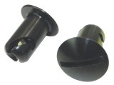 Moroso Quick Fastener - Oval Head - 7/16in x .500in - Aluminum - Black - 10 Pack thumbnail 2