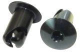 Moroso Quick Fastener - Oval Head - 7/16in x .500in - Aluminum - Black - 10 Pack thumbnail 2