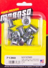 Moroso Quick Fastener - Oval Head - 7/16in x .550in - Steel - 10 Pack thumbnail 3