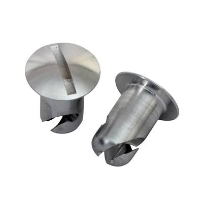 Moroso Quick Fastener - Oval Head - 7/16in x .450in - Aluminum - 10 Pack