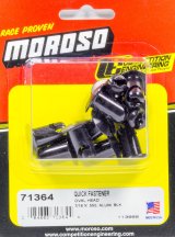 Moroso Quick Fastener - Oval Head - 7/16in x .550in - Aluminum - Black - 10 Pack thumbnail 3