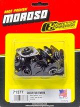 Moroso Quick Fastener - Self Ejecting - 7/16in x .550in - Steel - Black - 10 Pack thumbnail 4