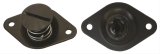 Moroso Quick Fastener - Self Ejecting - 7/16in x .550in - Aluminum - Black - 10 Pack thumbnail 1