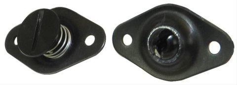 Moroso Quick Fastener - Self Ejecting - 5/16in x .400in - Aluminum - Black - 10 Pack