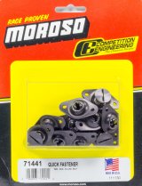 Moroso Quick Fastener - Self Ejecting - 5/16in x .400in - Aluminum - Black - 10 Pack thumbnail 3