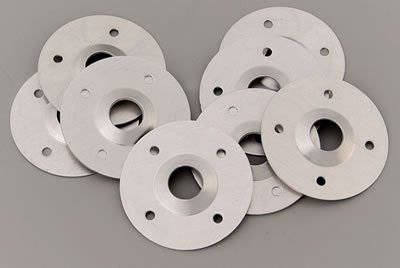 Moroso Quick Fastener Reinforcing Plate - 1.75in OD x .43in ID x .032in Tall - Aluminum - 10 Pack