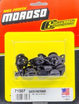 Moroso Quick Fastener - Self Ejecting - 5/16in x .550in - Aluminum - Black - 10 Pack thumbnail 3