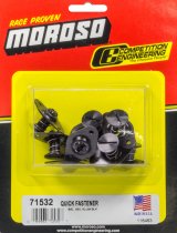 Moroso Quick Fastener - Self Ejecting - 5/16in x .650in - Aluminum - Black - 10 Pack thumbnail 4