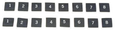 Moroso Spark Plug Shrink Sleeves - Numbered From 1-8 - Set of 2