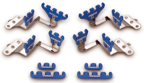 Moroso Chevrolet Small Block Ignition Wire Loom Kit - Centerbolt - 7-9mm - Blue thumbnail 4