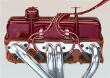 Moroso Chevrolet Small Block Show Car Ignition Wire Loom Kit - 7-9mm - Red thumbnail 1