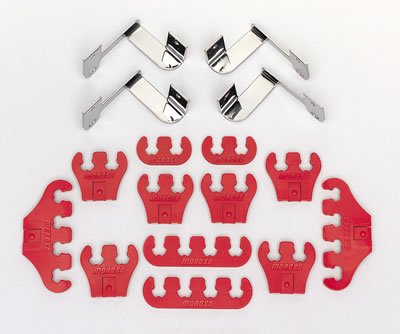 Moroso Chevrolet Small Block Ignition Super Look Wire Kit - 7-9mm - Red