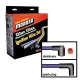 Moroso Chevrolet Small Block Ignition Wire Set - Blue Max - Spiral Core - Sleeved - Non-HEI - 90 Deg thumbnail 3