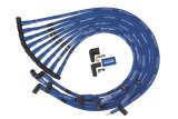 Moroso Chevrolet Small Block Ignition Wire Set - Blue Max - Spiral Core - Sleeved - HEI - 90 Degree thumbnail 1