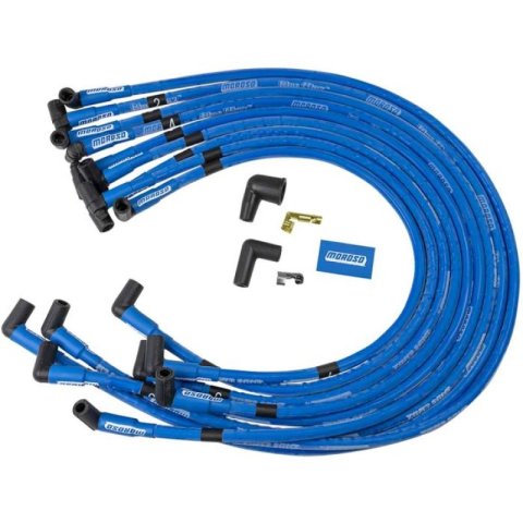 Moroso Chevrolet Big Block Ignition Wire Set - Blue Max - Spiral Core - Sleeved - HEI - 90 Degree thumbnail 3