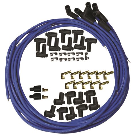 Moroso Universal Ignition Wire Set - Blue Max - Solid Core - 90 Degree - 36in
