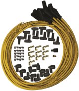 Moroso Universal Ignition Wire Set - Blue Max - Spiral Core - Unsleeved - 135 Degree - Yellow thumbnail 1