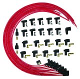 Moroso Universal Ignition Wire Set - Blue Max - Spiral Core - Unsleeved - 90 Degree - Red thumbnail 5