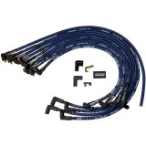 Moroso Chevrolet Small Block Ignition Wire Set - Ultra 40 - Sleeved - Non-HEI - 90 Degree - Blue thumbnail 3