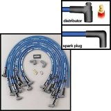 Moroso Chevrolet Big Block Ignition Wire Set - Ultra 40 - Sleeved - HEI - 90 Degree - Blue thumbnail 3