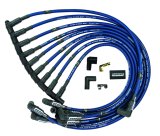 Moroso Chevrolet Small Block Ignition Wire Set - Ultra 40 - Unsleeved - HEI - Over Valve - Blue thumbnail 5