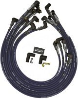 Moroso Chevrolet Small Block Ignition Wire Set - Ultra 40 - Unsleeved - Non-HEI - Under Header -Blue thumbnail 1