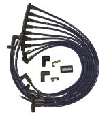 Moroso Chevrolet Small Block Ignition Wire Set - Ultra 40 - Unsleeved - HEI - Under Header - Blue thumbnail 1