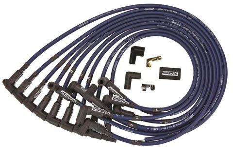 Moroso Chevrolet Big Block Ignition Wire Set - Ultra 40 - Unsleeved - HEI - Under Header - Blue