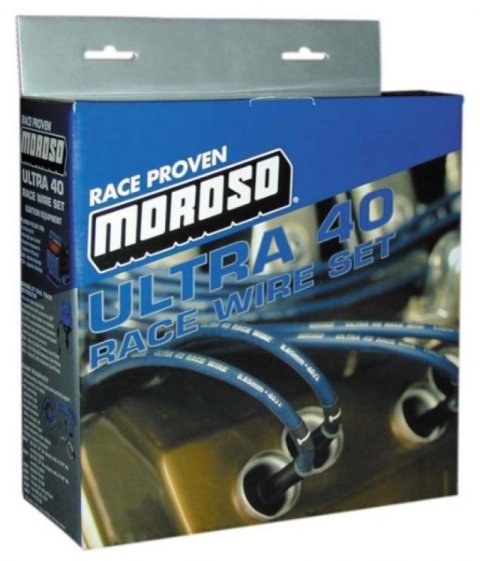 Moroso Ford 289-302 Ignition Wire Set - Ultra 40 - Unsleeved - HEI - Under Header - Black thumbnail 3