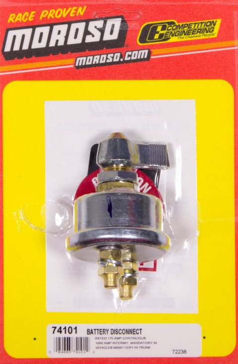 Moroso Battery Disconnect Switch - Oval Track/RV/Street/Drag Race w/Alternator (Use w/Part No 74105) thumbnail 4
