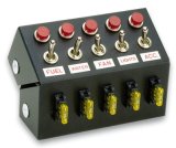 Moroso Toggle Switch Panel - Cage Mount - 5.5in - Five On/Off Switches thumbnail 2