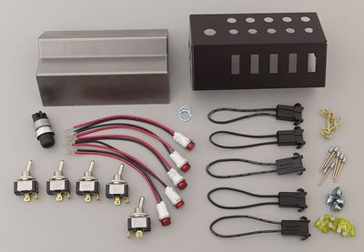 Moroso Toggle Switch Panel - Cage Mount - 7in - Five On/Off Switches