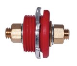 Moroso Thru-Panel Connector - Red - Single thumbnail 3