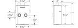 Moroso Breather Tank/Catch Can -16An Female Inlet - Forward Facing - Two Breathers - Aluminum thumbnail 1