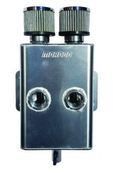 Moroso Breather Tank/Catch Can -16An Female Inlet - Forward Facing - Two Breathers - Aluminum thumbnail 4