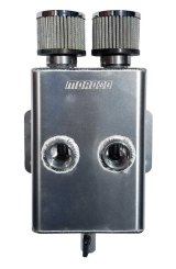 Moroso Breather Tank/Catch Can -16An Female Inlet - Forward Facing - Two Breathers - Aluminum thumbnail 5