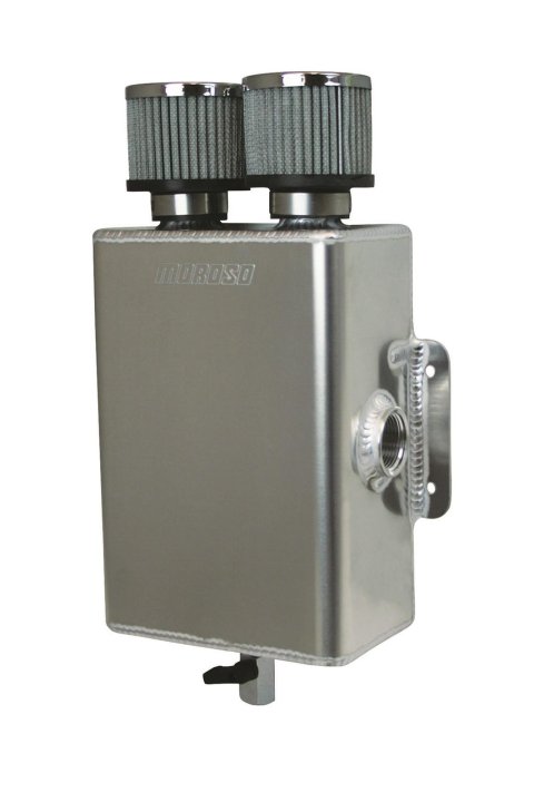 Moroso Breather Tank/Catch Can -16An Female Inlet - One on Each Side - Two Breathers - Aluminum thumbnail 3