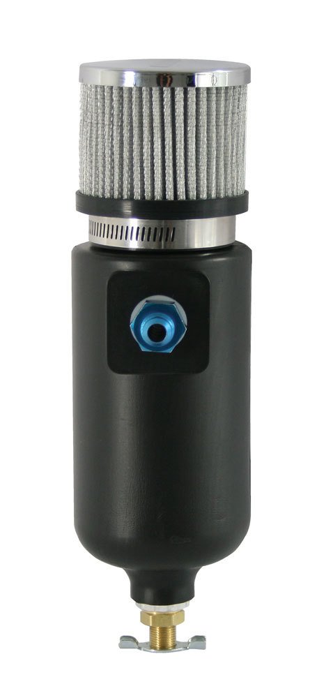 Moroso Breather Tank/Catch Can -12An Male Inlet - Black Polyethylene thumbnail 3