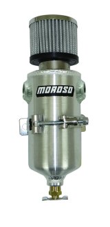 Moroso Breather Tank/Catch Can - Two 1/2in NPT Female Fittings - Aluminum thumbnail 2