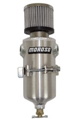 Moroso Breather Tank/Catch Can - Two 1/2in NPT Female Fittings - Aluminum thumbnail 3