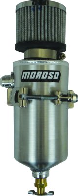Moroso Breather Tank/Catch Can -8An Male Fitting - Aluminum thumbnail 4