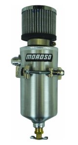 Moroso Breather Tank/Catch Can -10An Male Fitting - Aluminum thumbnail 1
