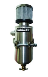 Moroso Breather Tank/Catch Can -10An Male Fitting - Aluminum thumbnail 2