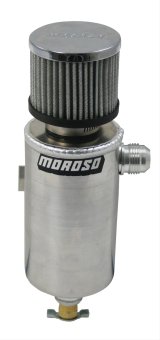 Moroso Breather Tank/Catch Can -12An Male Fitting - Roll Bar Mount - Aluminum thumbnail 2