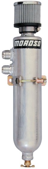 Moroso Breather Tank/Catch Can - Two -12An Fittings - Aluminum thumbnail 4