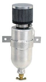 Moroso Breather Tank/Catch Can - 3/8in NPT Female Fitting - Aluminum thumbnail 1