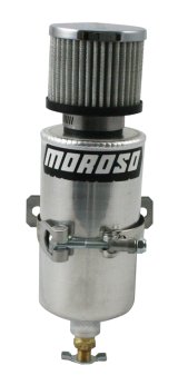 Moroso Breather Tank/Catch Can - 3/8in NPT Female Fitting - Aluminum thumbnail 2
