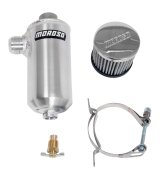 Moroso Breather Tank/Catch Can - 16An Male Fitting - Aluminum thumbnail 1