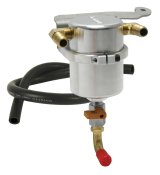 Moroso 11-14 Ford Mustang GT Air/Oil Separator Catch Can - Billet Aluminum thumbnail 1